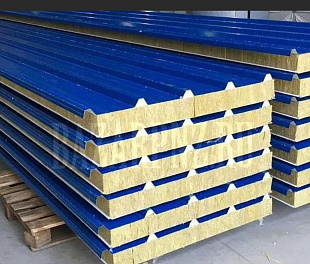 Roof sandwich panels 120 mm with mineral wool insulation DoorHan with lock R:2, R:3